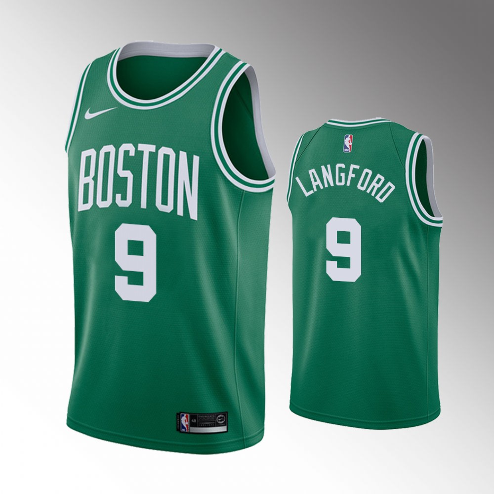 Men's Boston Celtics Romeo Langford #9 Icon Edition Green Jersey 2401XHKN